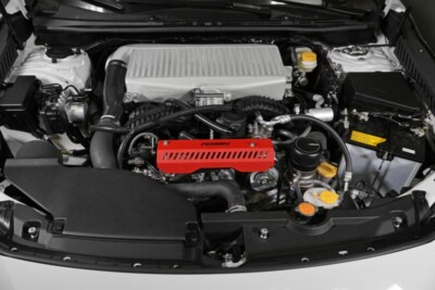 Perrin Performance Pulley Cover (Red Color) for 2022-2024 Subaru WRX w/ AOS