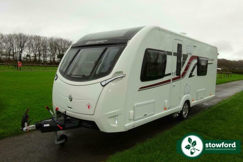 Swift Elegance 565 2017 Caravan, 4 Berth, Twin Single Beds, End