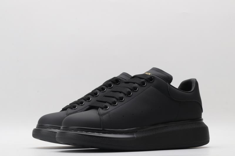 Pre-owned Alexander Mcqueen Mens Size  Oversized Classic Triple Black Shoes