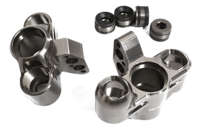 CNC Machined Steering Knuckles for Arrma 1/5 Kraton 4X4 8S BLX Speed Monster
