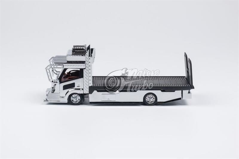 Micro Turbo 1:64 Dekotora Wing Custom/Flatbed Tow Truck