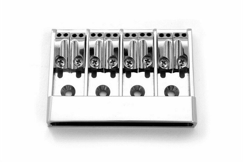 Guitar & Bass Accessories ABM 8String Bass Bridge Top Loading Chrome