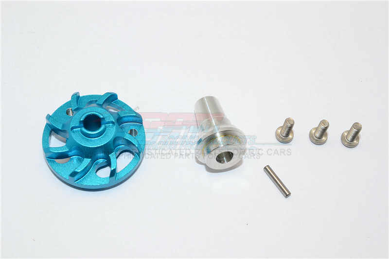 For Traxxas Slash -ALUMINIUM SPUR GEAR ADAPTER - 1PC SET - BLUE