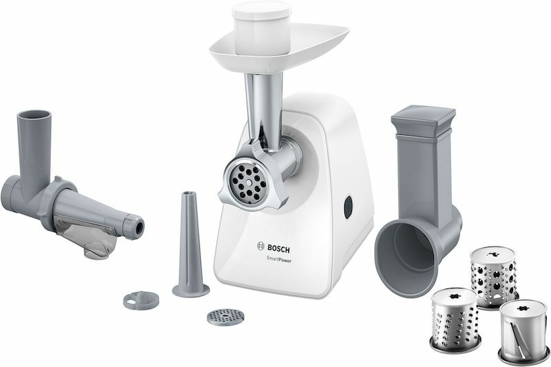 BOSCH MFW2517W ELECTRIC MEAT MINCER SHREDDER 3 GRATERS, 2 SCREENS