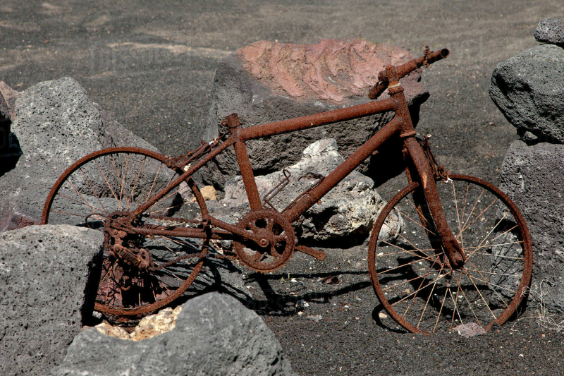 old broken bike