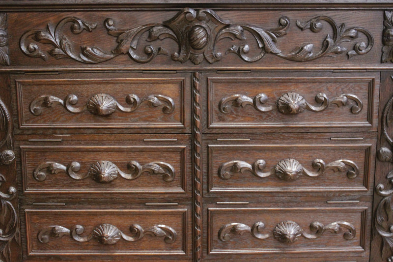 Rare Antique French Hunt Office Cabinet , Engineer/ Geologist /Wine Cabinet