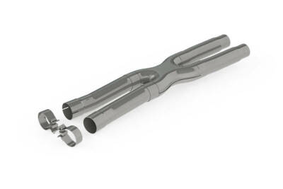 MBRP T409 Stainless Steel 2.5'' Resonator Bypass X-Pipe for Mustang GT 2015-2021