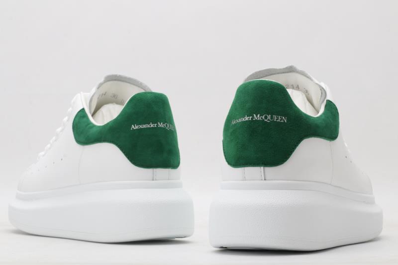 Pre-owned Alexander Mcqueen Mens Size  Oversized Classic White\green Suede Tail Shoes