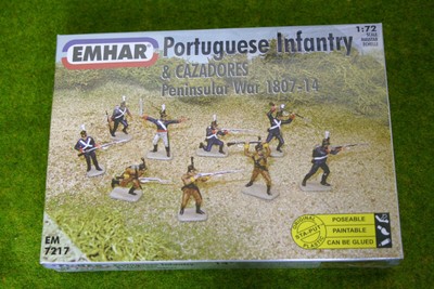 Peninsular War Portuguese Infantry Cazadores 1807-14 1/72 Emhar 7217