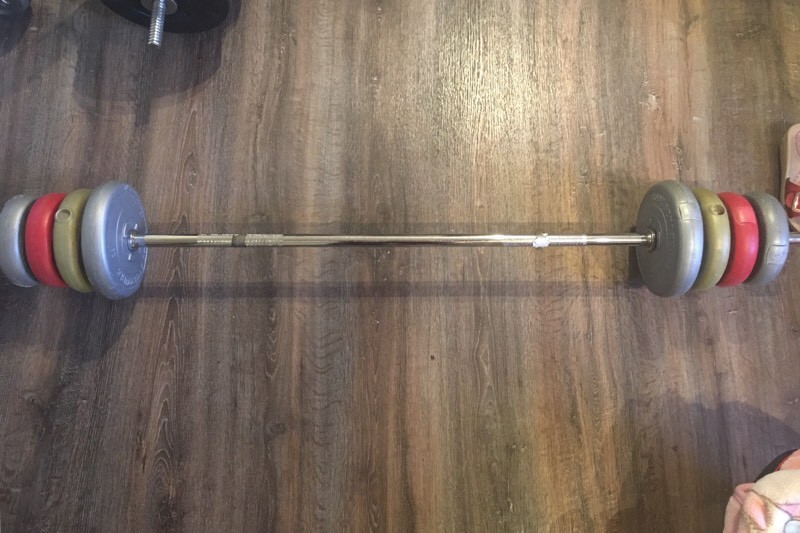 Barbell with 20kg weights in Newcastle, Tyne and Wear Gumtree