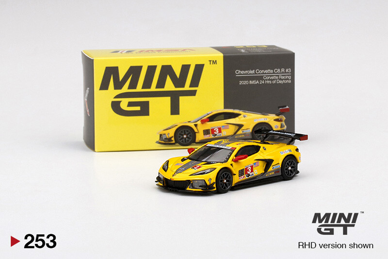 MINI GT 1:64 Corvette C8.R #3 2020 IMSA LHD Model car in box