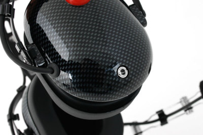 Over The Head Two Way Radio Headset Carbon Fiber Race Communications Electronics