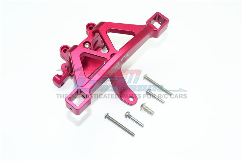 For Traxxas E-Revo 2.0-ALUMINUM FRONT BODY MOUNT- 6PC SET - RED