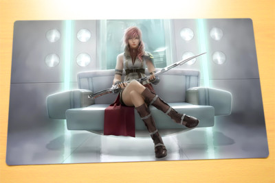 No.3231 Final Fantasy TCG Custom Playmat Lightning Claire Farron FF Gaming Mat