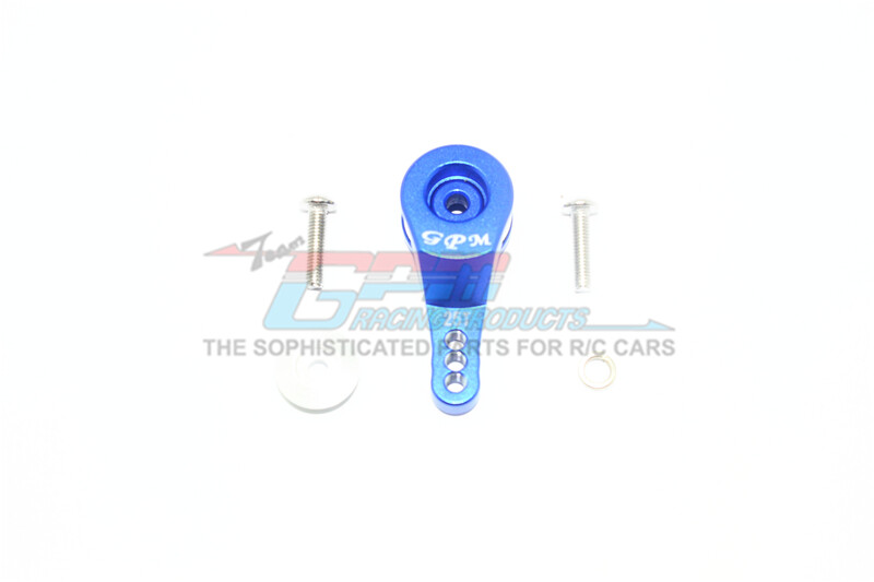 For Traxxas TRX-4 ALUM. 25T SERVO HORN W/BUILT-IN SPRING (3 POS. HOLES)-BLUE