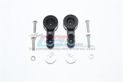 For Traxxas E-Revo (NOT for 2.0) ALUM. 25T SERVO HORN W. BUILT-IN SPRING-BLACK
