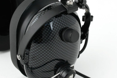 Over The Head Two Way Radio Headset Carbon Fiber Race Communications Electronics