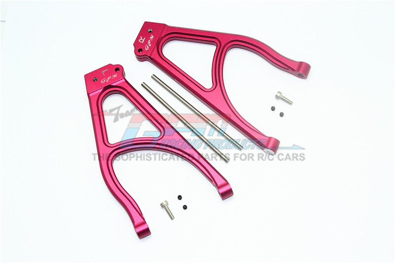 For Traxxas E-Revo 2.0-ALUMINUM REAR UPPER SUSPENSION ARM - 10PC SET - RED