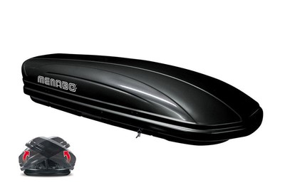 Roof Box 460L MENABO MANIA 460 DUO Black-Shiny