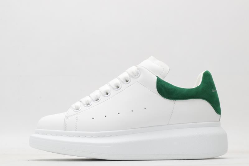 Pre-owned Alexander Mcqueen Mens Size  Oversized Classic White\green Suede Tail Shoes
