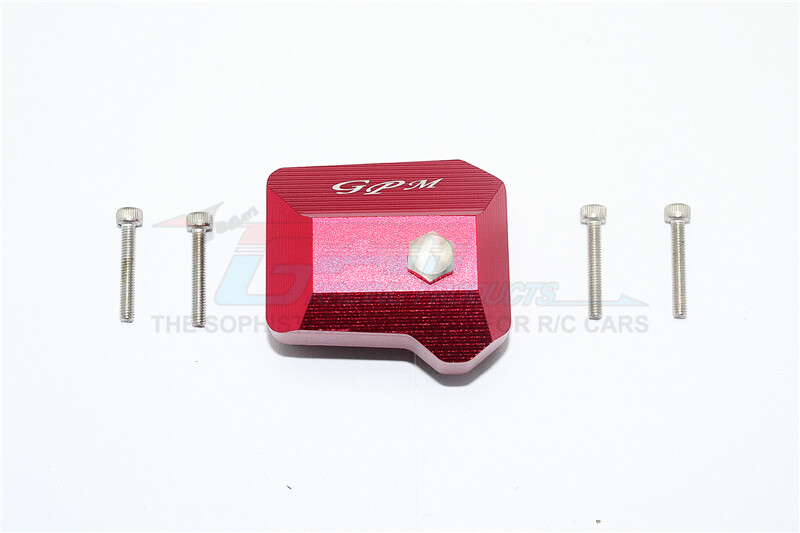 For Traxxas TRX-4 ALUMINUM FRONT/REAR GEARBOX COVER -5PC SET-RED