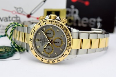 Rolex Daytona Yellow Gold & Steel Slate Dial 116503 - WATCH CHEST