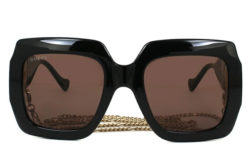 Pre-owned Gucci Sunglasses Gg 1022 S 005 Black Brown Lens Authentic Womens 54mm