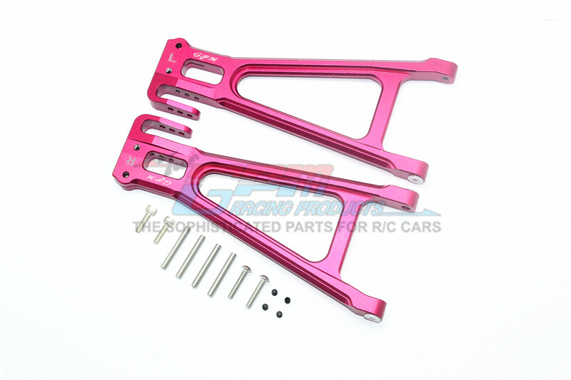 For Traxxas E-Revo 2.0-ALUMINUM REAR LOWER SUSPENSION ARM - 14PC SET - RED