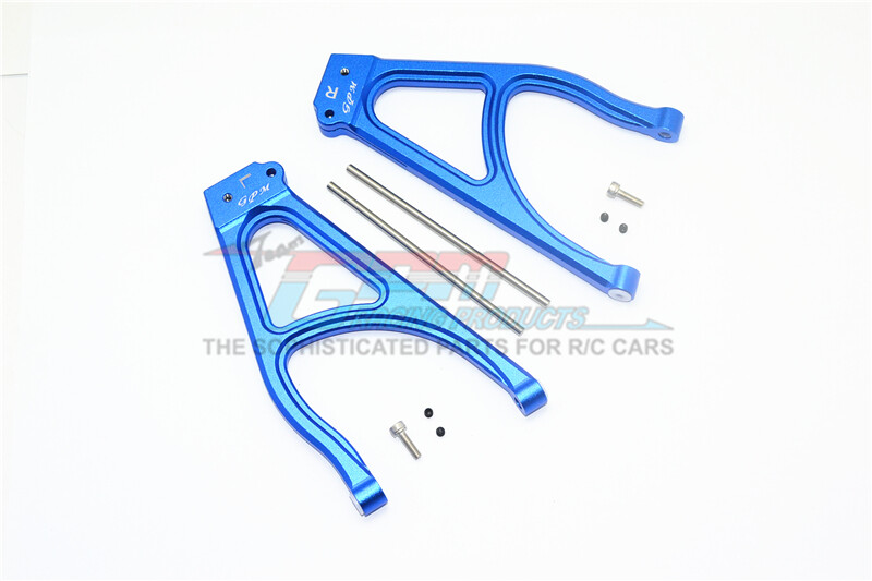For Traxxas E-Revo 2.0-ALUMINUM REAR UPPER SUSPENSION ARM - 10PC SET - BLUE