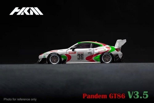 パンデム GT86 V3.5 HKM 1/64 ミニカー ホワイト トヨタ IG1750 1/64 PANDEM TOYOTA 86 V3 White Metallic | LINE UP