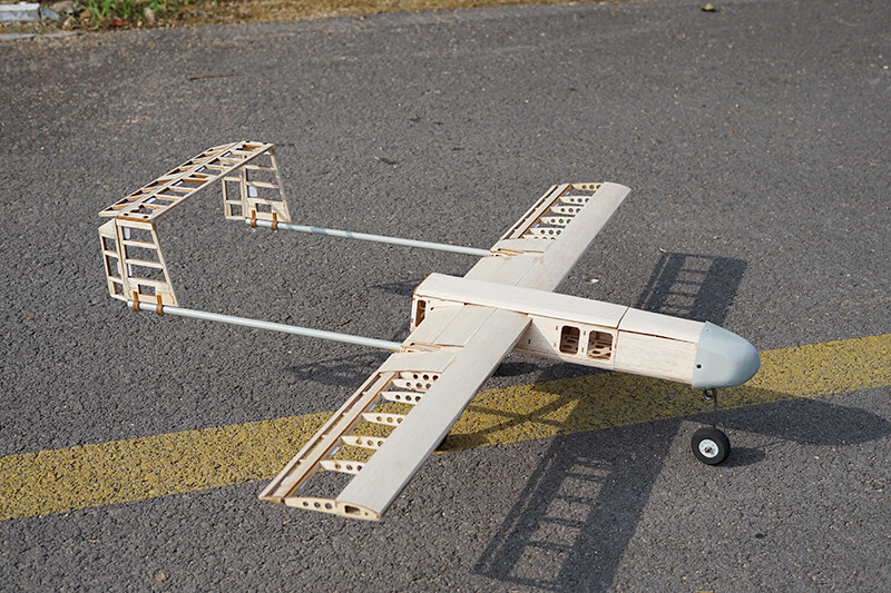 DIY Assemble Viper-7 UAV FPV Wood Plane Airplane Kit Wingspan