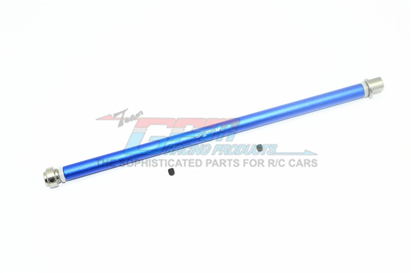 For Traxxas RUSTLER-STAINLESS STEEL+ALUMINUM CENTER DRIVE SHAFT -5PC SET-BLUE
