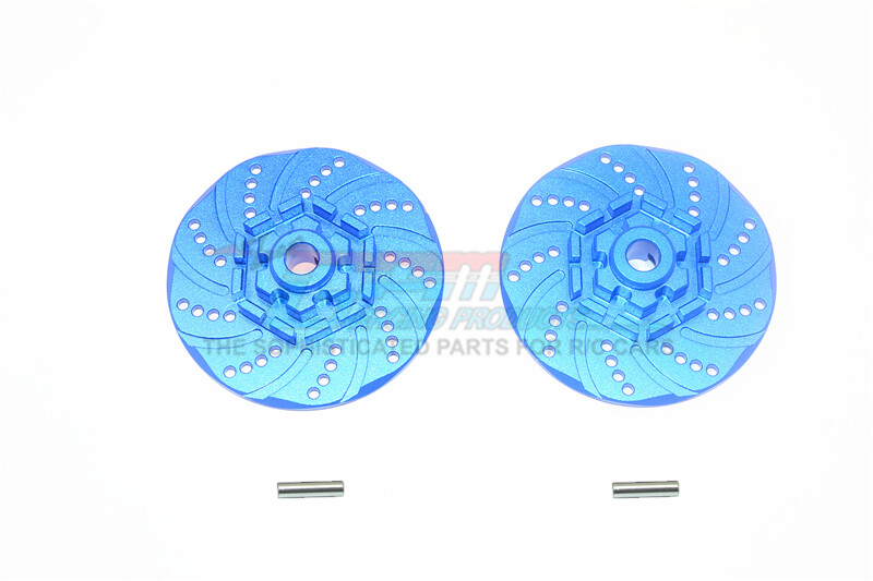 For Traxxas Maxx-ALUMINUM +2MM HEX BRAKE DISK -1 Pair Set-Blue