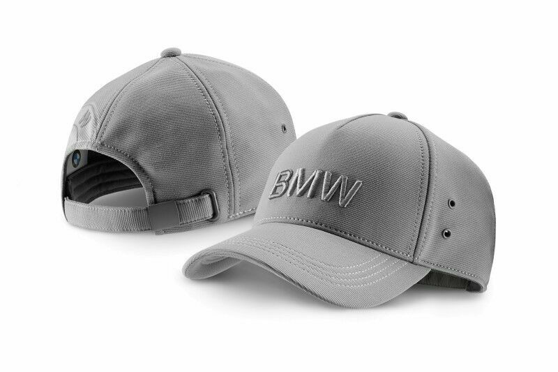 BMW Wordmark Baseball Cap Gray 80162411104 Genuine New | eBay