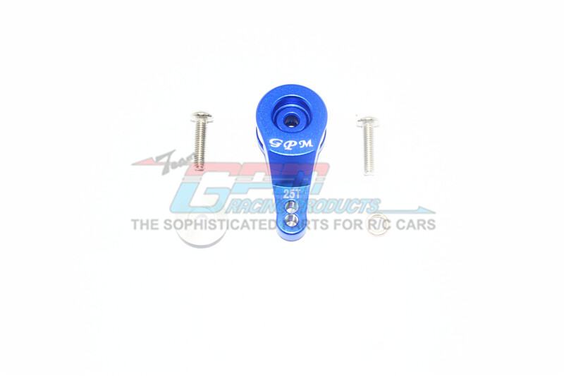For Traxxas TRX-4 ALUM. 25T SERVO HORN W/BUILT-IN SPRING (2 POS. HOLES)-BLUE