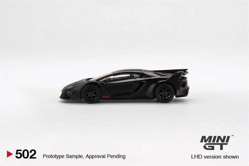 ミニカー MINI GT Lamborghini Aventador Black 1:64 MINI GT 1:64 LB-Silhouette WORKS Aventador GT EVO Matte