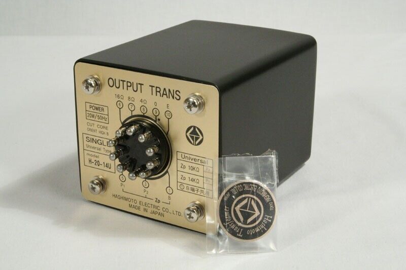 Hashimoto H-20-14U (Sansui) Out Trans. 20W Single 10/14Kohms Hashimoto H-20-14U (Sansui) Out Trans. 20W Single 10/14Kohms