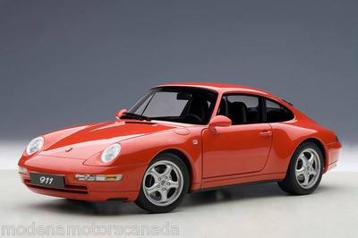 ユング様オートアート ポルシェ911 (993) Carrera 1:18 赤 1995 PORSCHE 911 (993) CARRERA RED COUPE 1:18 AUTOART #78132