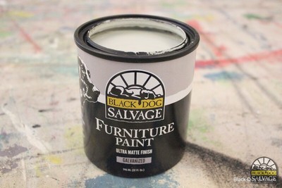 Furniture Paint, Gray "Galvanized", Matte Grey, Water Based, Low VOC