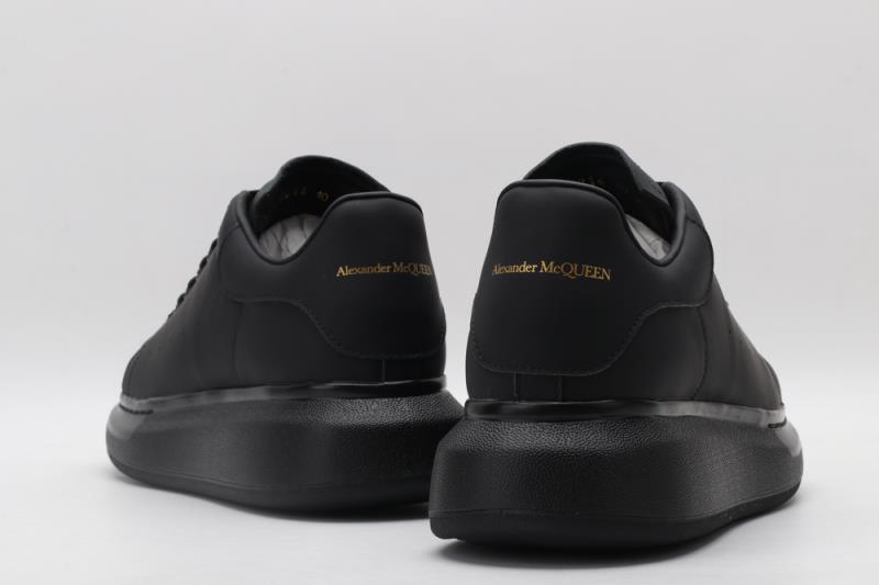 Pre-owned Alexander Mcqueen Mens Size  Oversized Classic Triple Black Shoes
