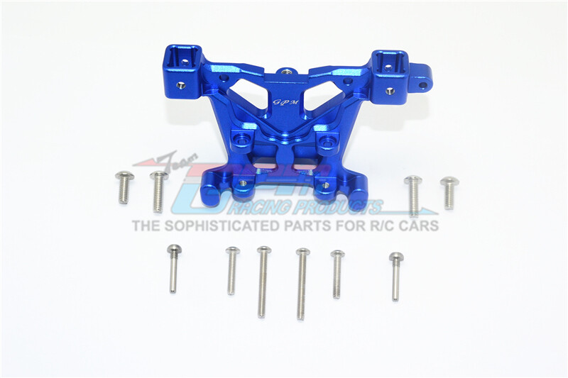 For Traxxas E-Revo 2.0-ALUMINUM REAR BODY POST MOUNT - 11PC SET - BLUE