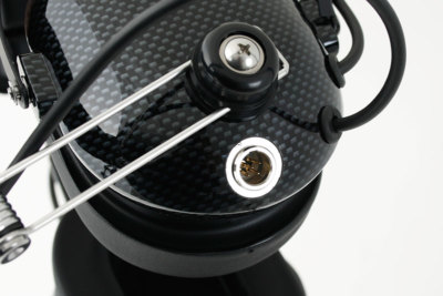 Over The Head Two Way Radio Headset Carbon Fiber Race Communications Electronics