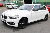 2017 BMW 1 SERIES 118d SPORT White SAT NAV BLUETOOTH PHONE KIT PARKING SENSORS