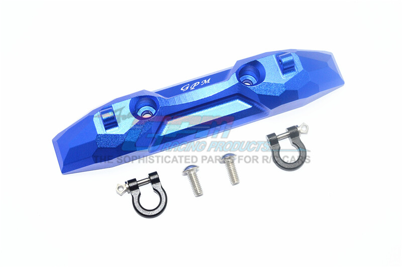 For Traxxas E-Revo 2.0-ALUMINUM REAR BUMPER WITH D-RINGS - 3PC SET - BLUE
