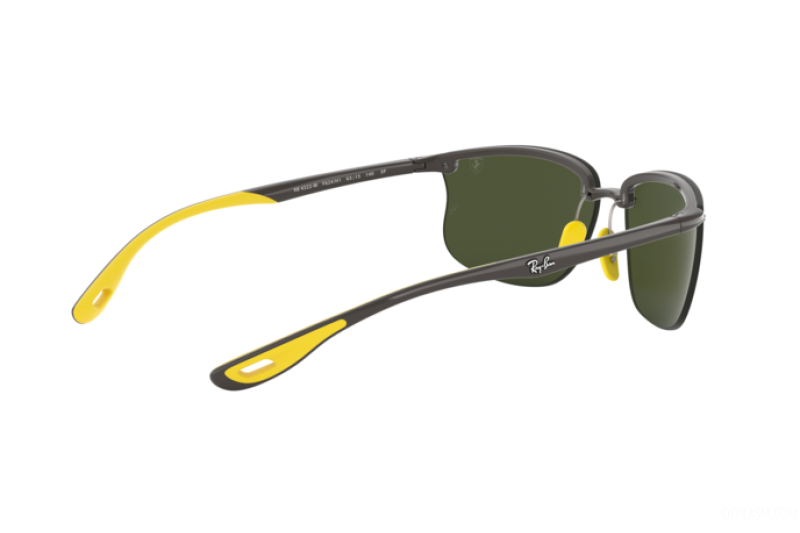 Pre-owned Ray Ban Ray-ban Scuderia Ferrari Grey Polar Silver Chromance® Sunglasses Rb4322m F624h1