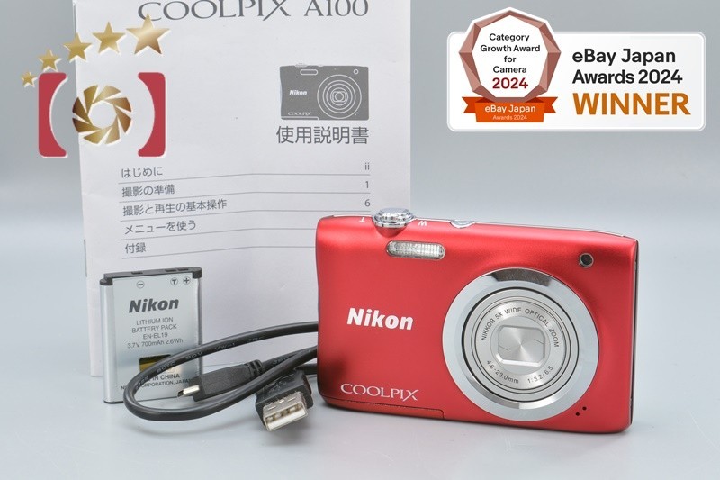 【新品】Nikon COOLPIX A100 RED Nikon COOLPIX A100 Red 20.0 MP Digital Camera [Excellent] | eBay