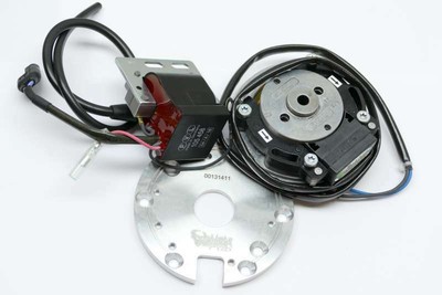 PVL analog kom. System. f. Aprilia MX 125 (2004-2006) inkl. Adapterplatte