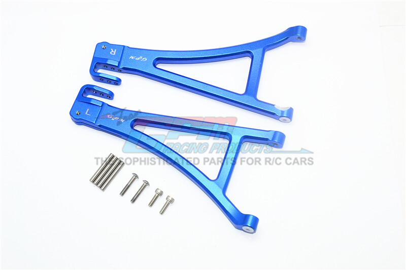 For Traxxas E-Revo 2.0-ALUMINUM FRONT LOWER SUSPENSION ARM - 10PC SET - BLUE