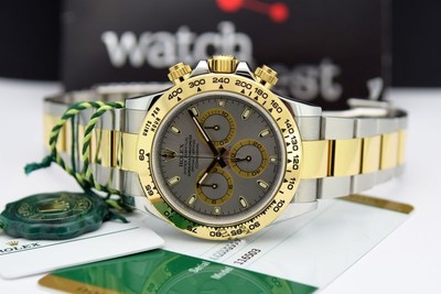 Rolex Daytona Yellow Gold & Steel Slate Dial 116503 - WATCH CHEST
