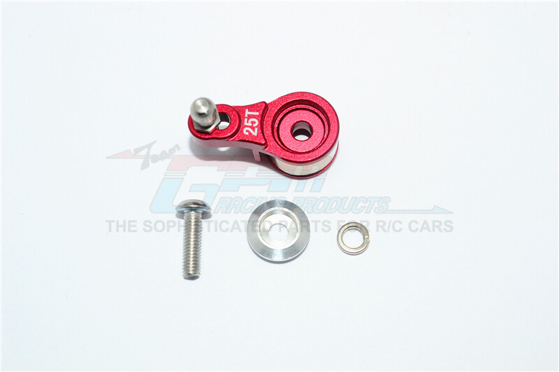For Traxxas TRX-4 ALUM. SERVO HORN W/BUILT-IN SPRING FOR LOCKING DIFF-RED
